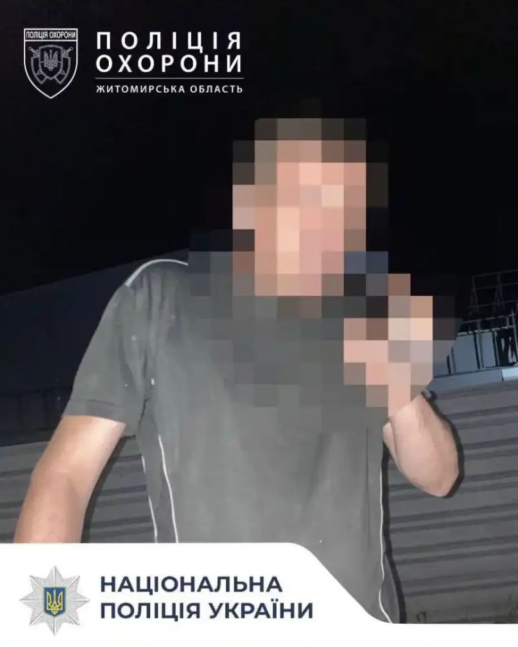 Нічна крадіжка в Бердичеві: чоловіка затримали на гарячому при спробі винести алкоголь і чековий принтер