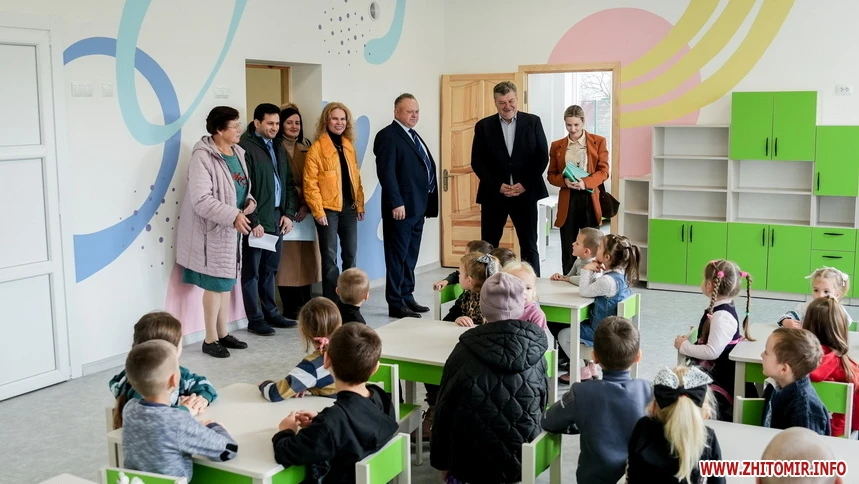 У громаді біля Житомира відкрили сучасний дитсадок з укриттям за понад мільйон євро