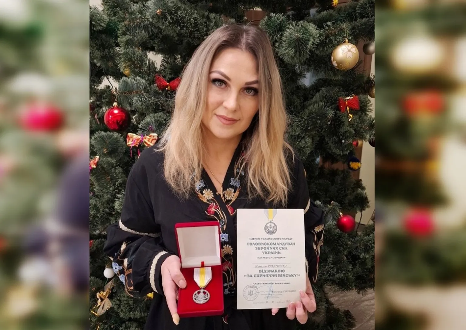 Волонтерку з Малина відзначили державною нагородою за підтримку українських військових