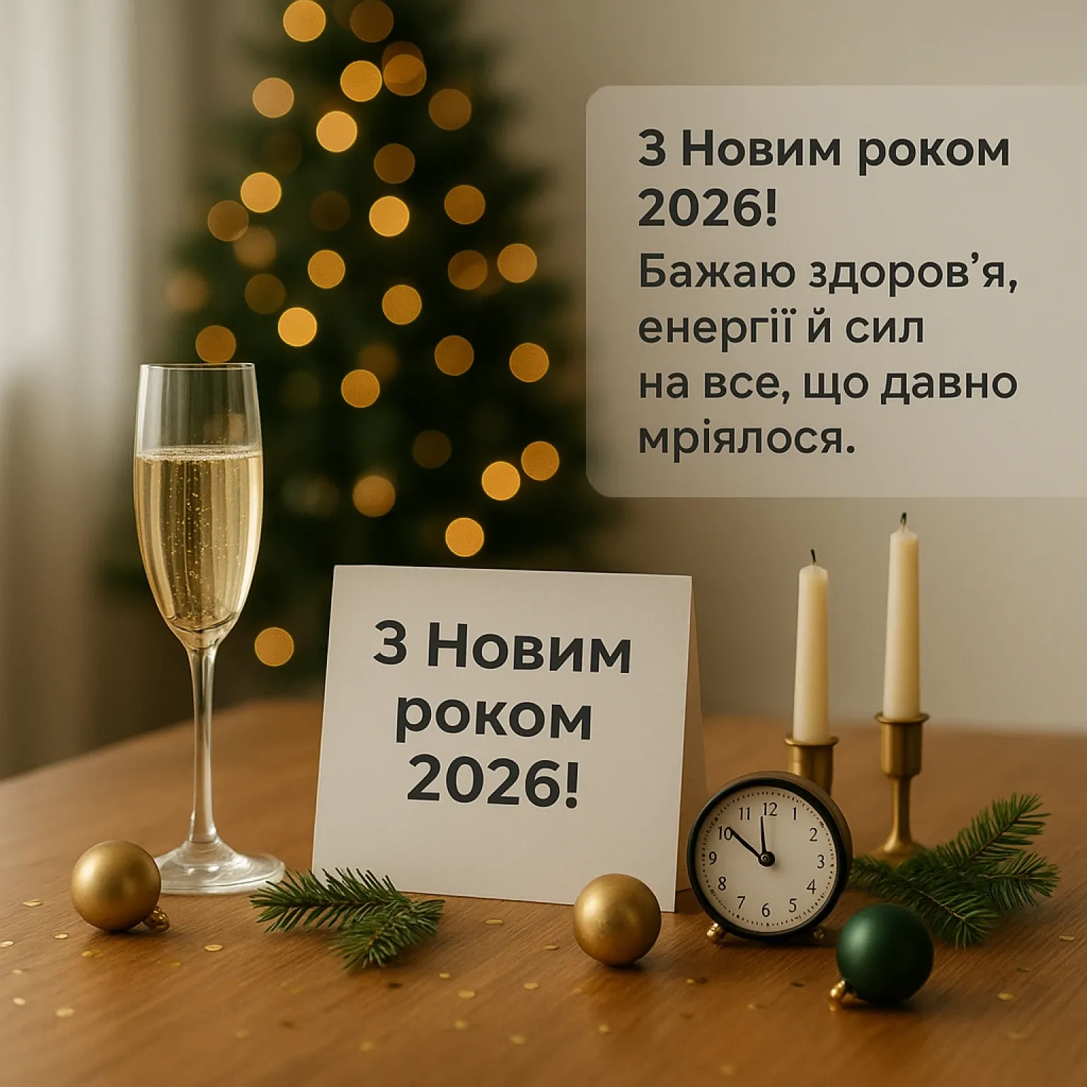 Привітання з новим роком 2026 у прозі