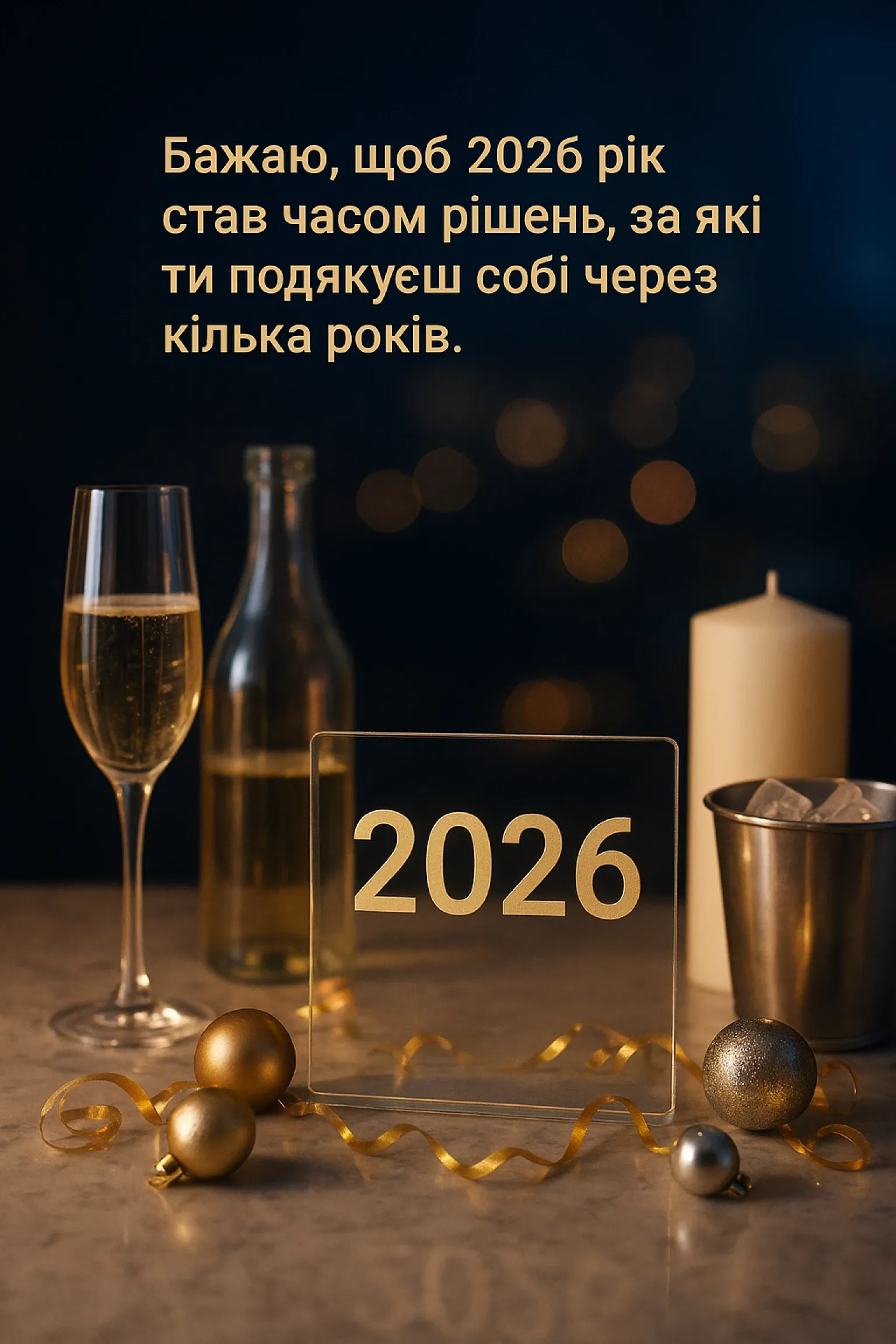 Привітання з новим роком 2026 у прозі