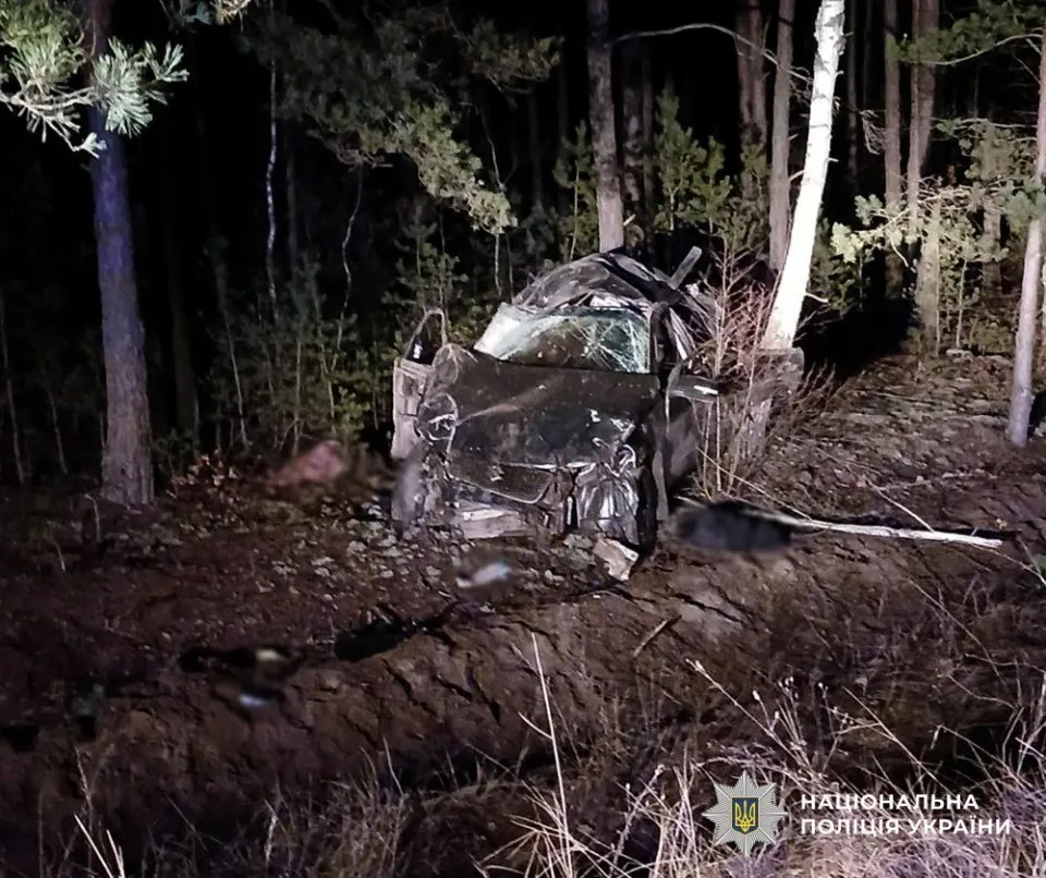 Вечірня аварія на Звягельщині: авто злетіло з дороги, троє постраждалих