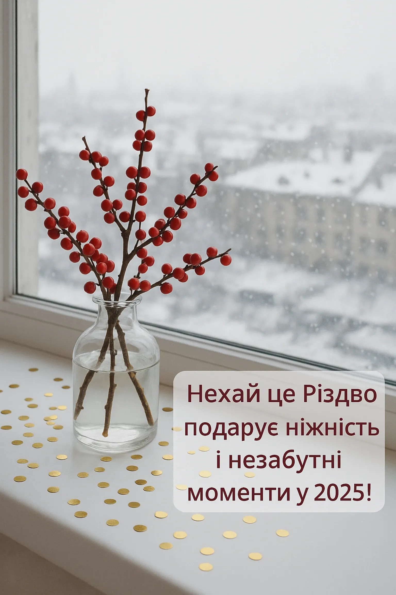Привітання з різдвом 2025