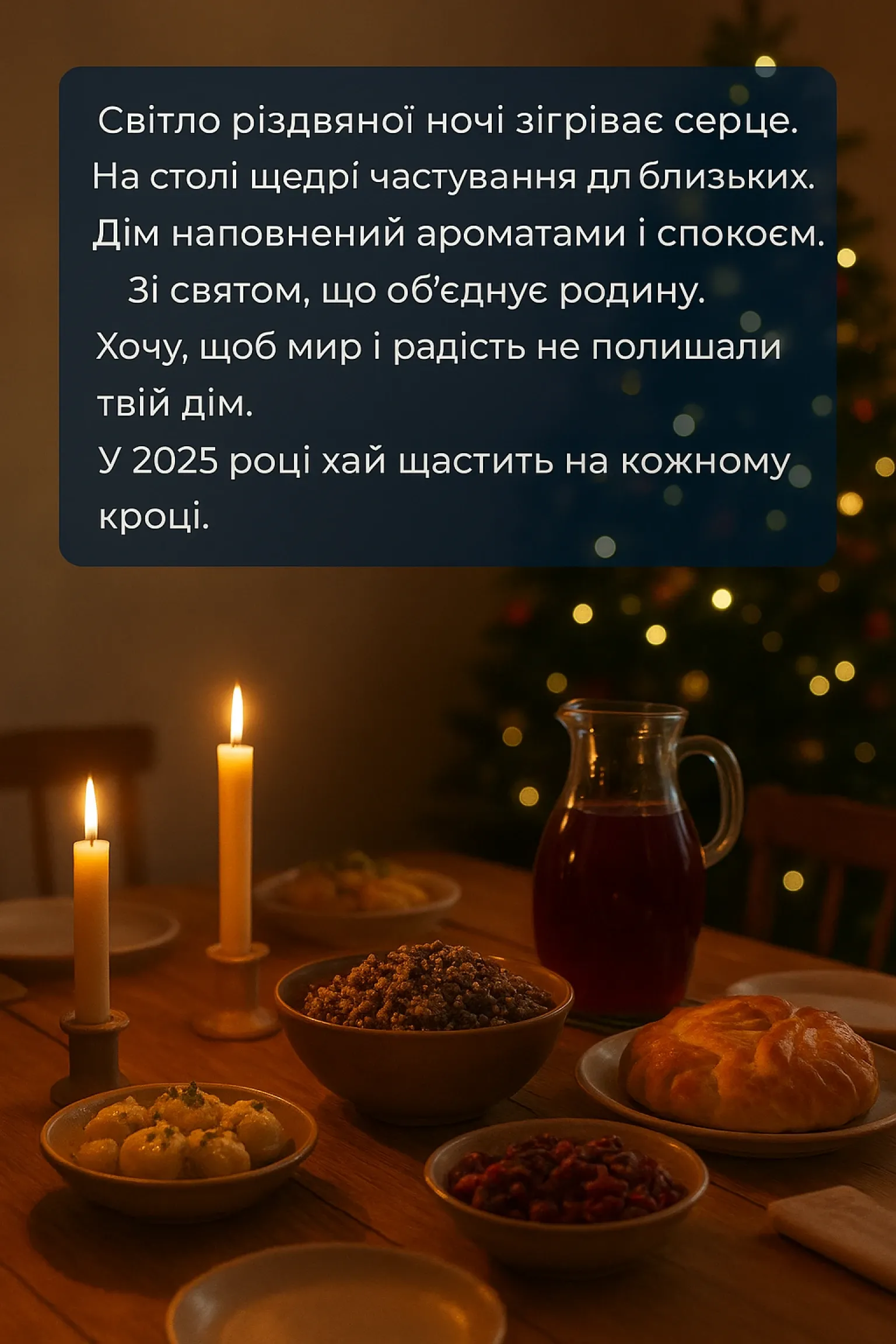 Привітання з різдвом 2025