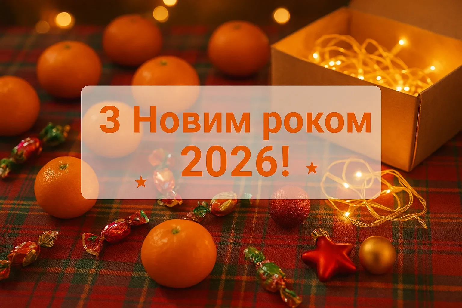 Привітання з прийдешнім новим роком 2026