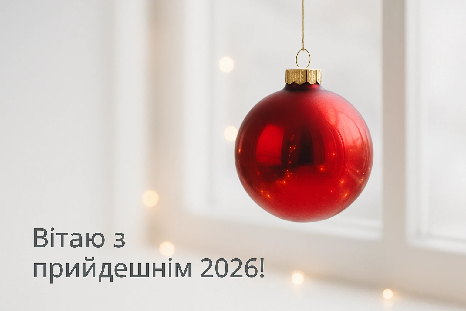 Привітання з прийдешнім новим роком 2026