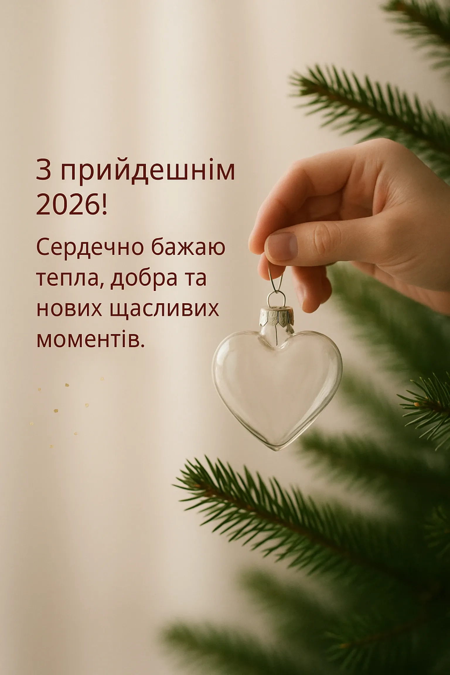 Привітання з прийдешнім новим роком 2026
