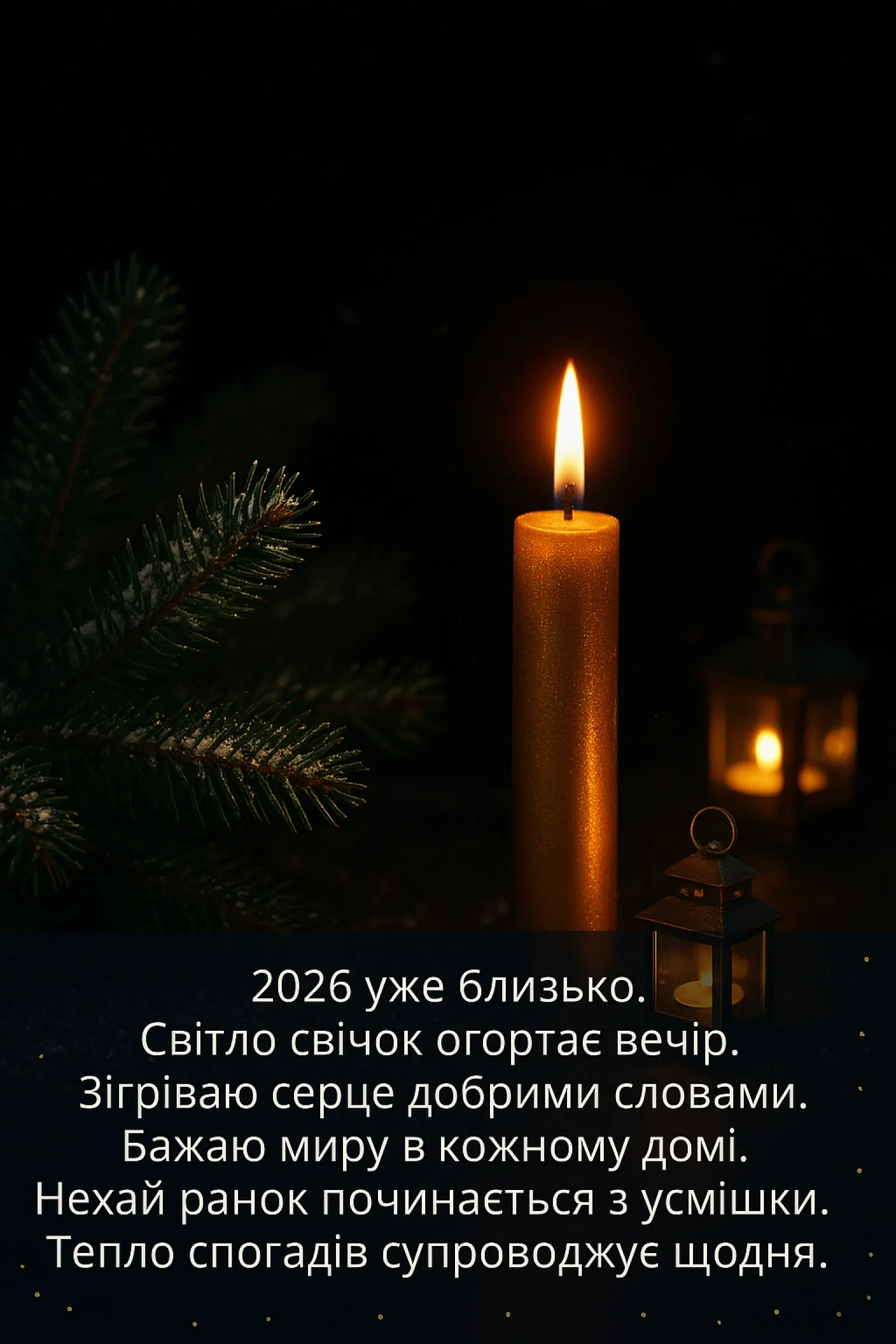 Привітання з прийдешнім новим роком 2026