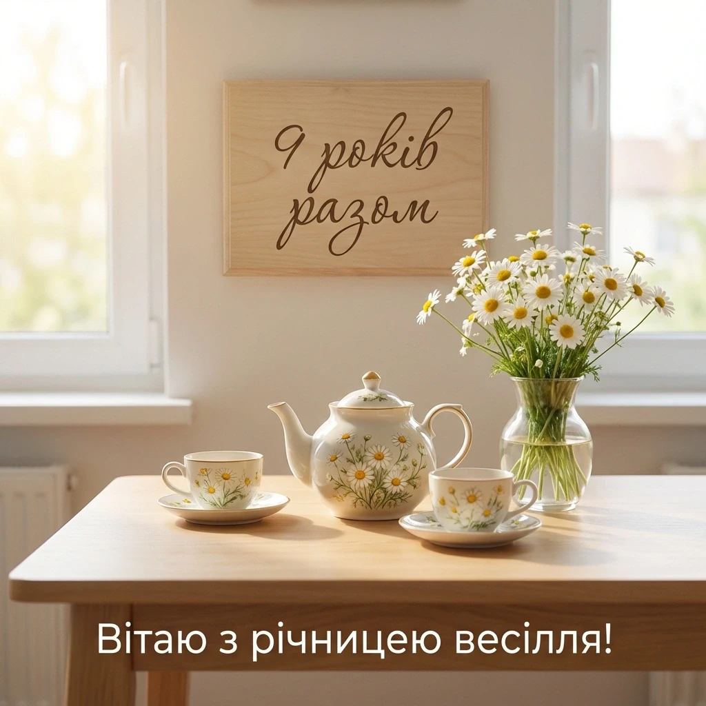 річниця весілля 9 років