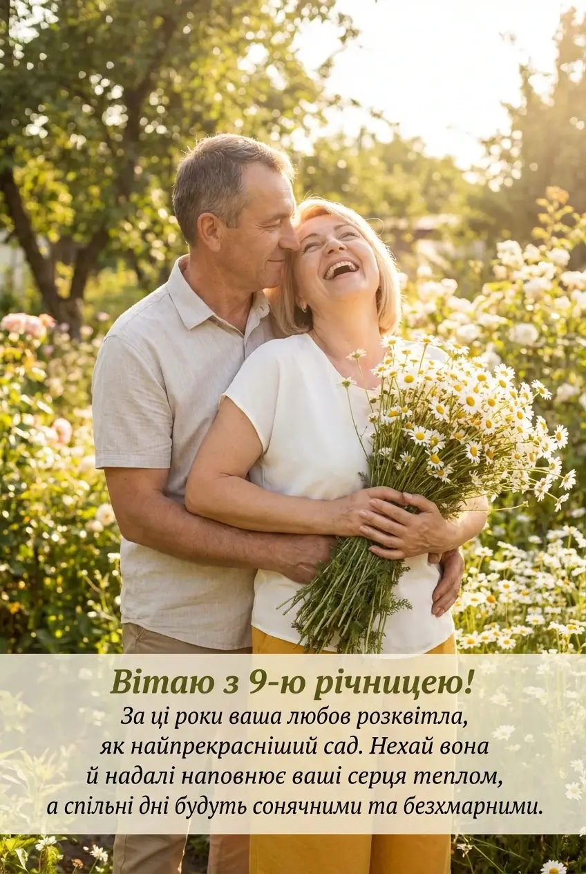 річниця весілля 9 років