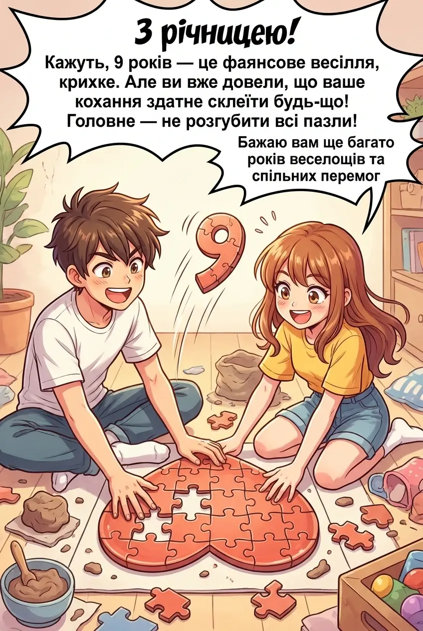 річниця весілля 9 років