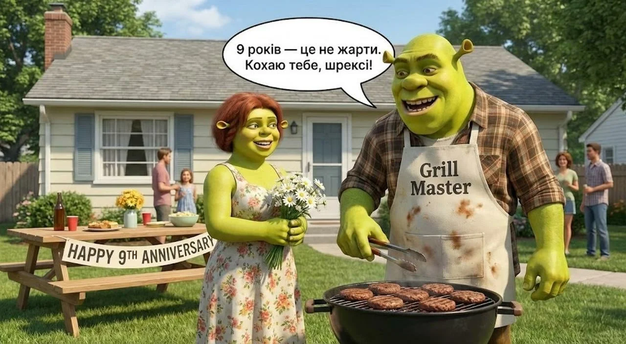 Привітання з 9 річницею весілля