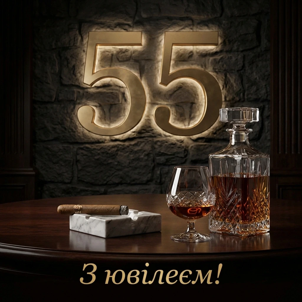 55 років з ювілеєм чоловіку