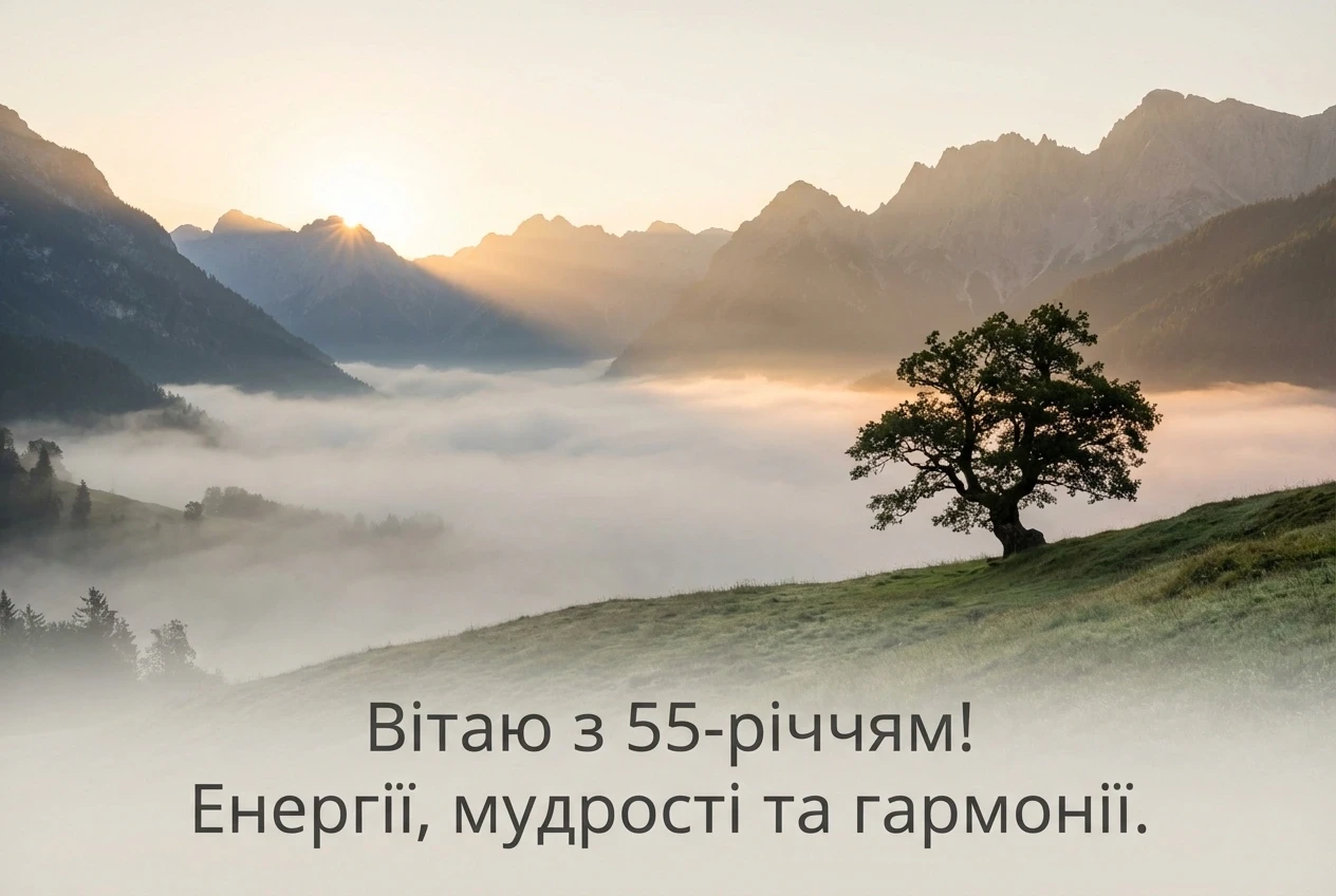 55 років з ювілеєм чоловіку