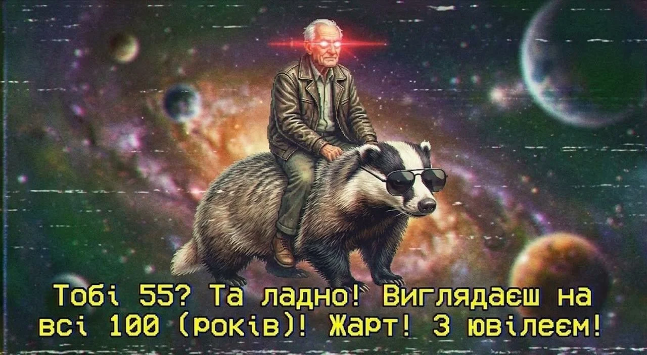Привітання з ювілеєм на 55 років чоловіку