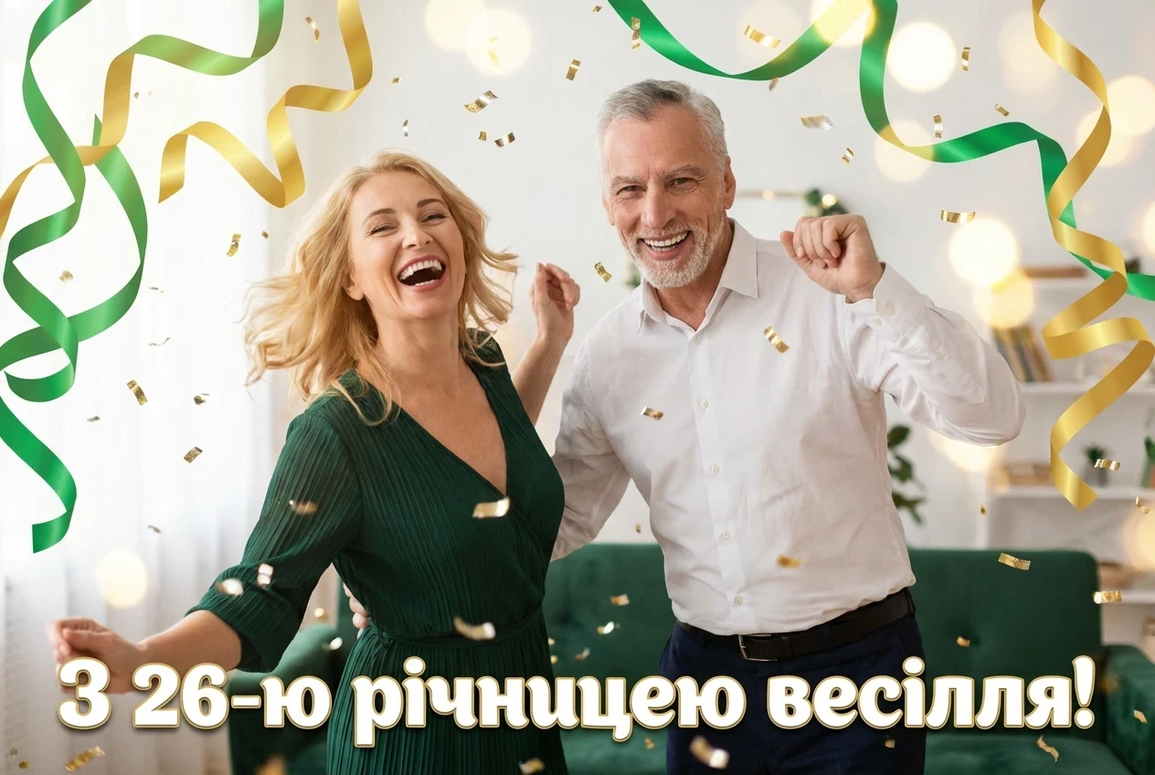 нефритове весілля 26 років весілля привітання