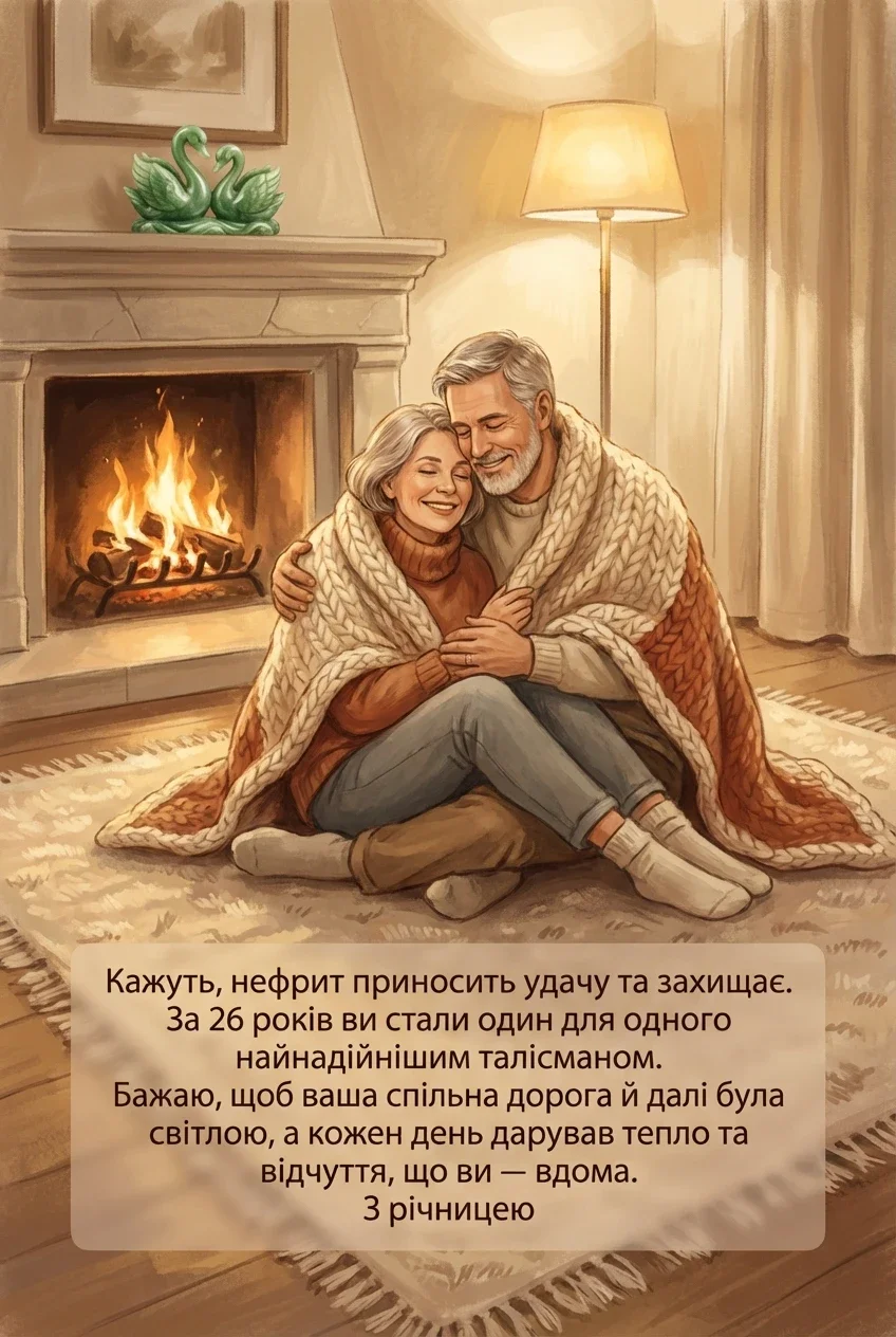 нефритове весілля 26 років весілля привітання