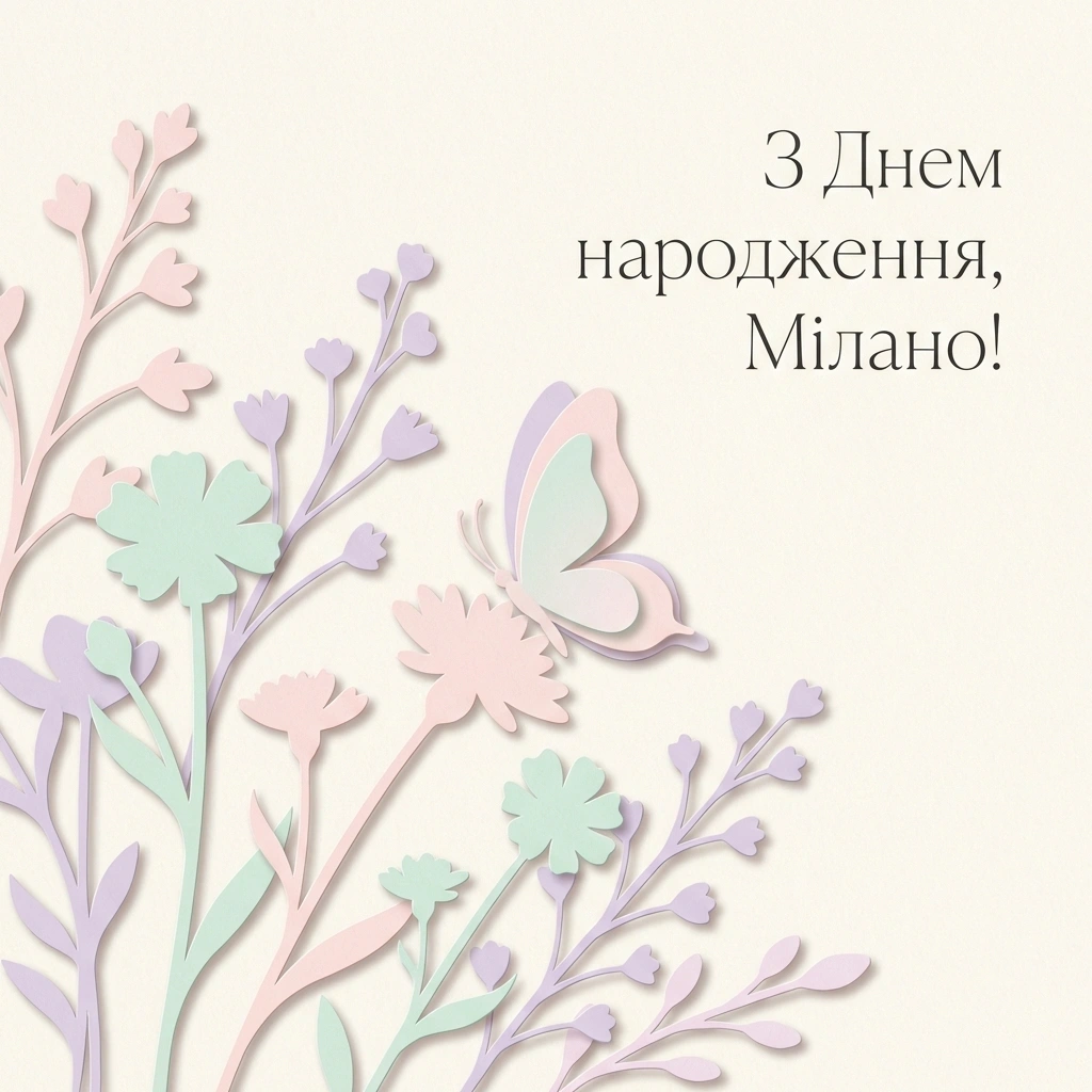 з днем народження мілана