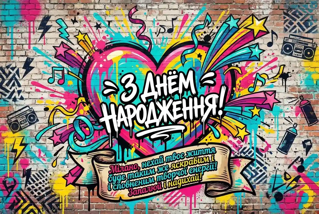 з днем народження мілана
