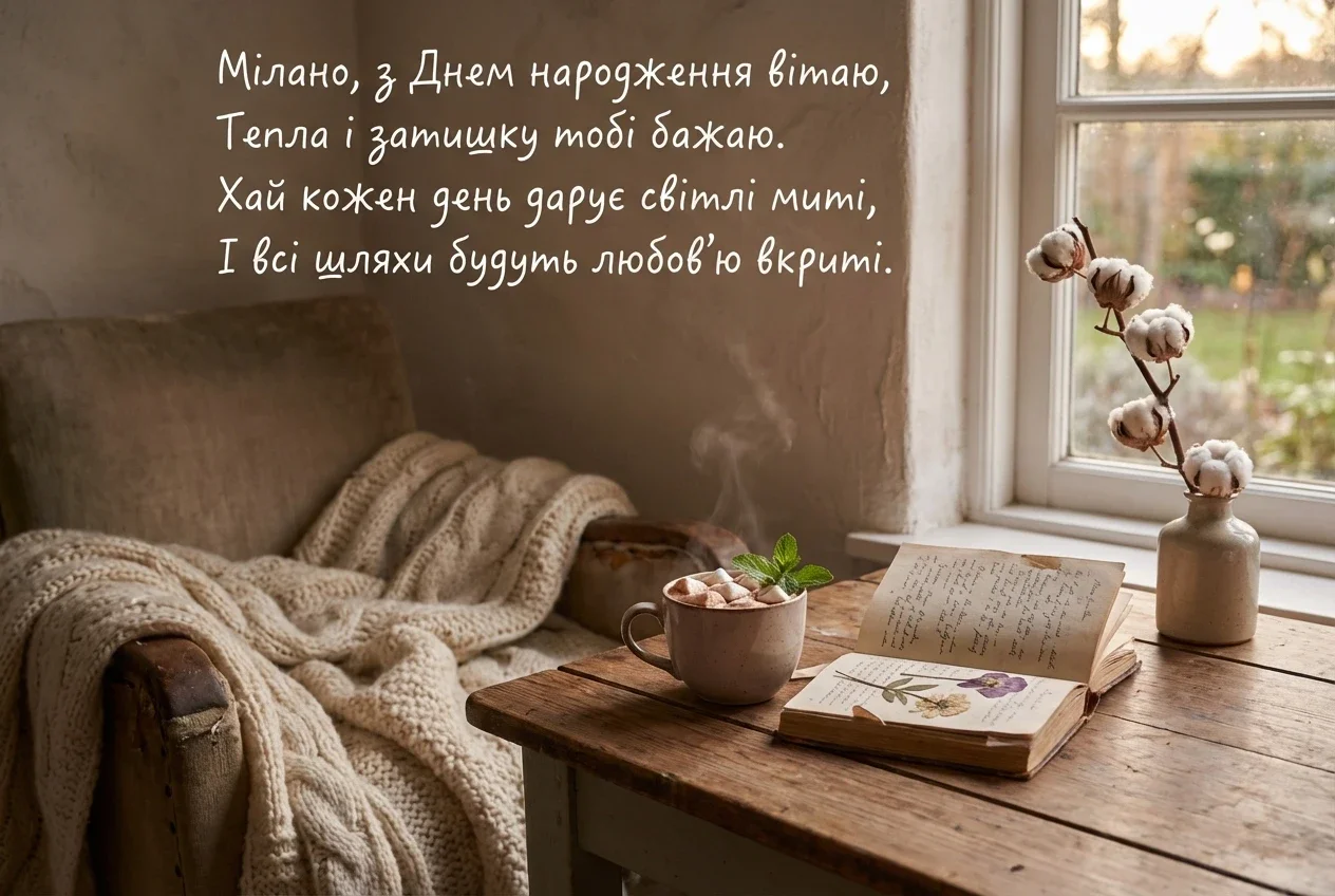 з днем народження мілана
