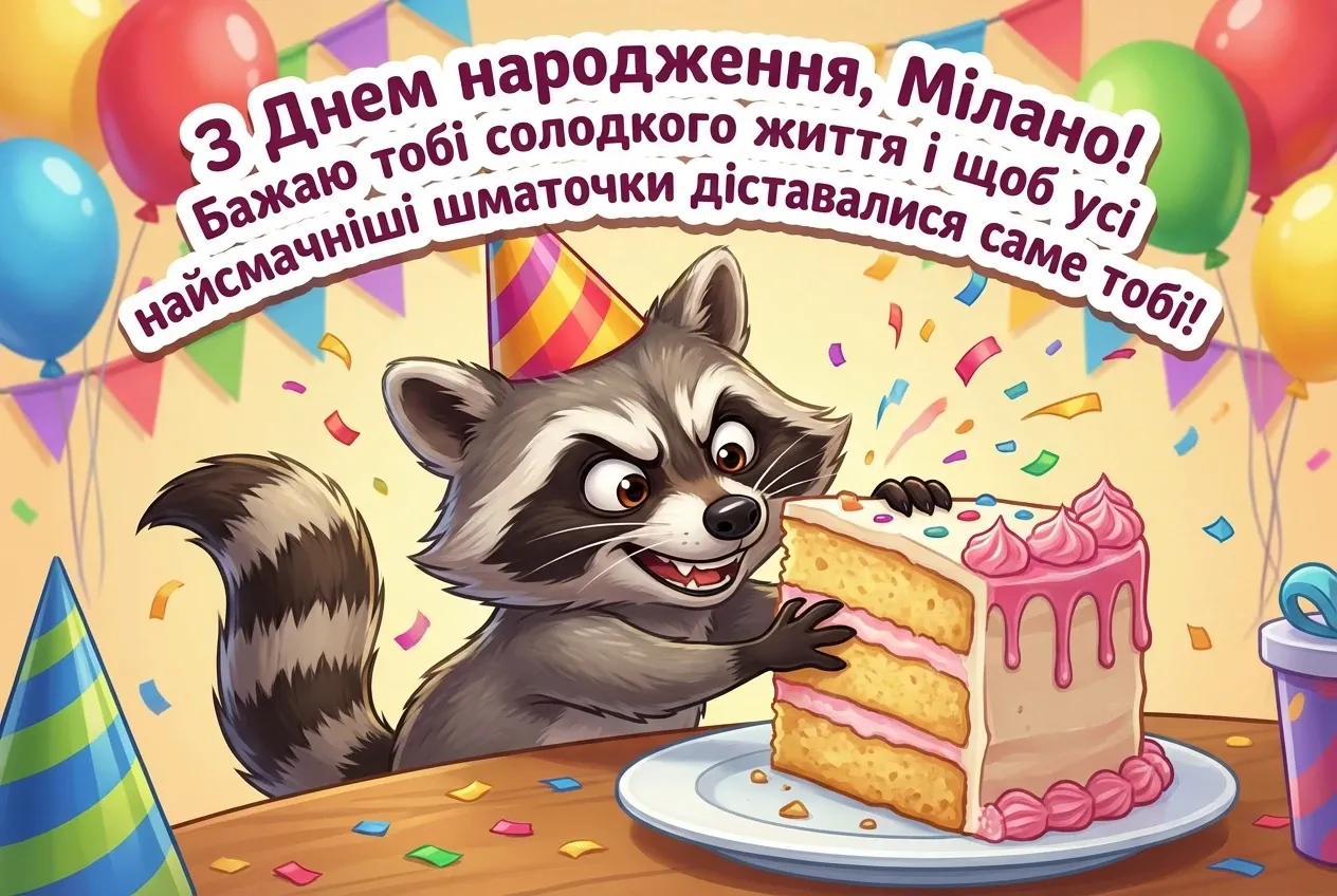 з днем народження мілана