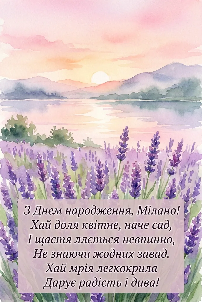 з днем народження мілана