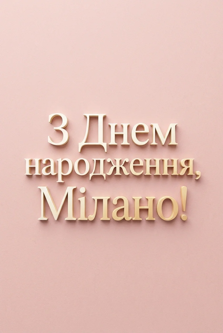з днем народження мілана