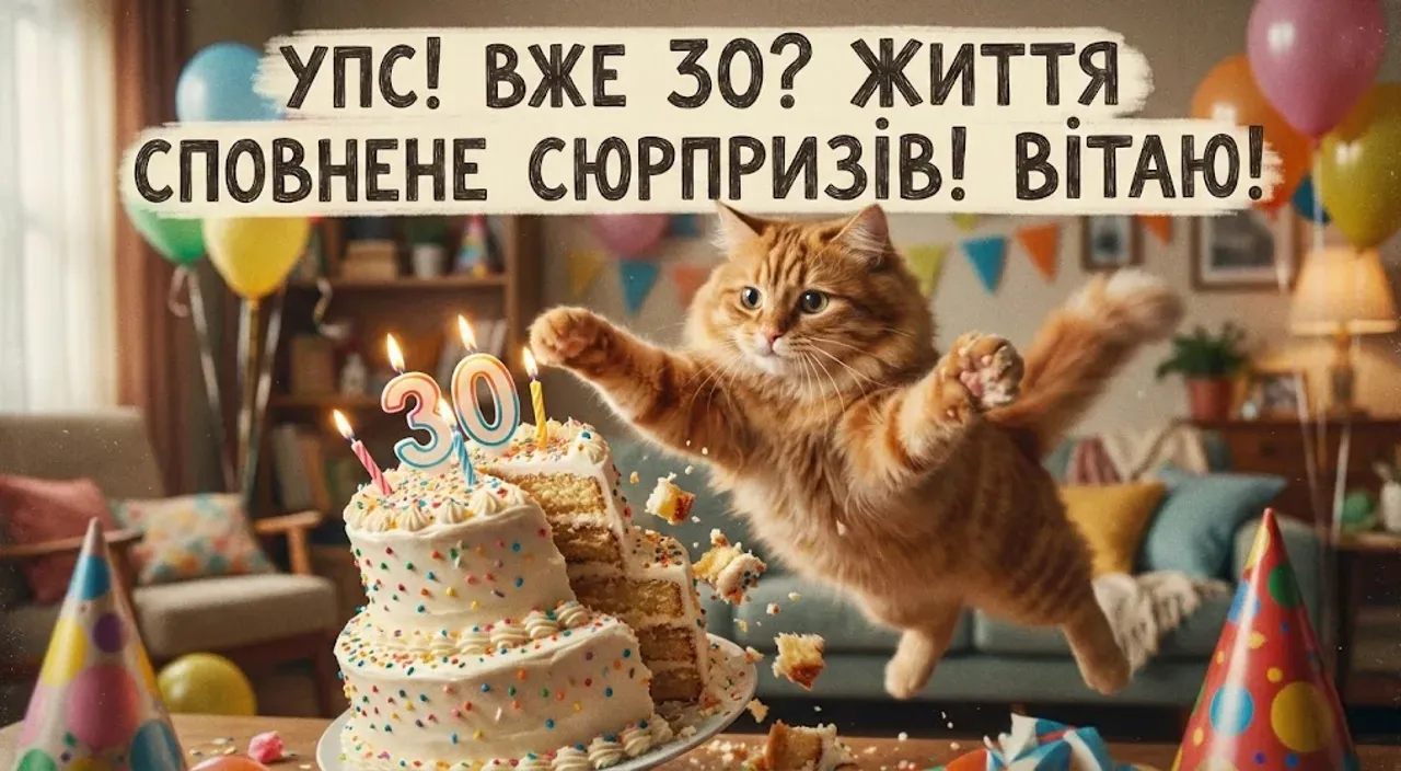 Прикольні привітання жінці з ювілеєм на 30 річчя