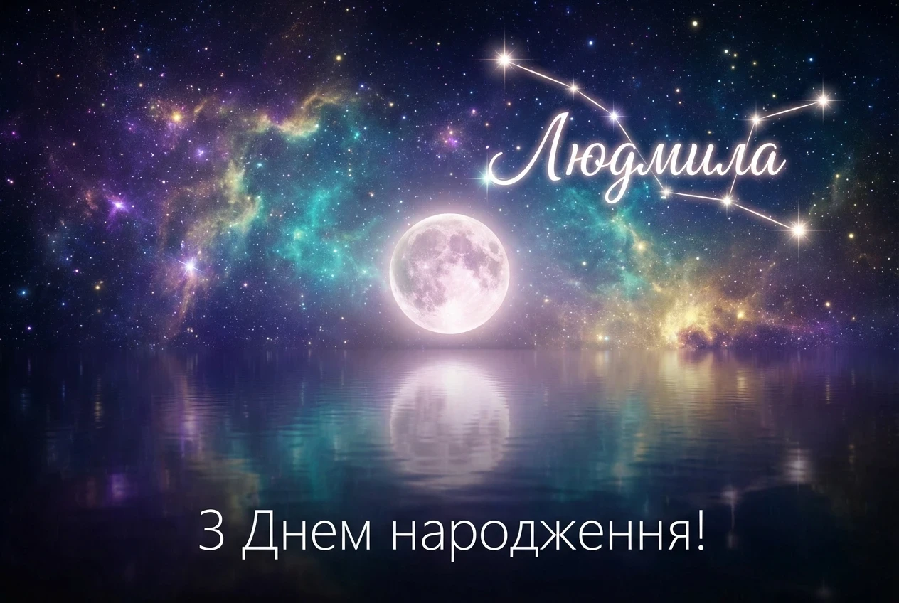 людмила з днем народження картинки