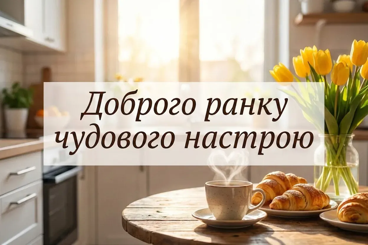 Доброго ранку та чудового настрою: душевні побажання, картинки та листівки для гарного дня