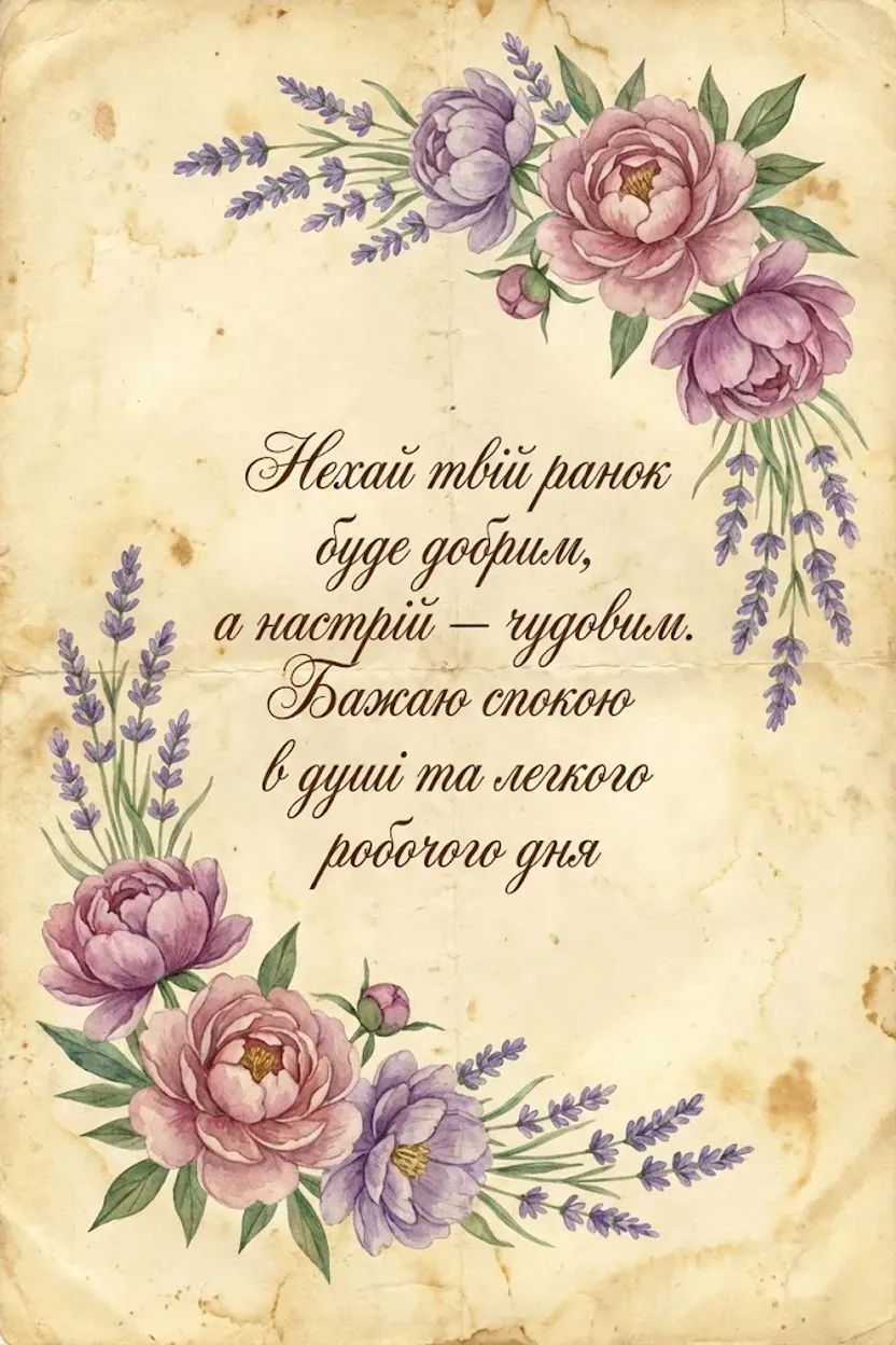 Доброго ранку та чудового настрою: душевні побажання, картинки та листівки для гарного дня