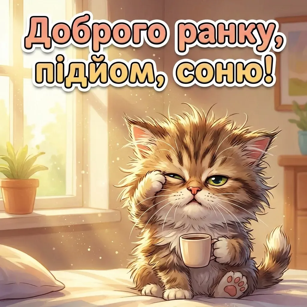 Вітання з добрим ранком: душевні листівки та картинки для гарного настрою