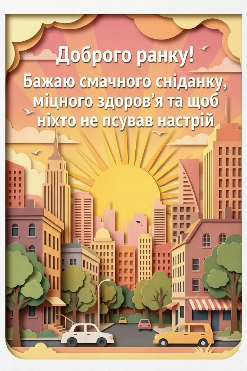 Вітання з добрим ранком: душевні листівки та картинки для гарного настрою