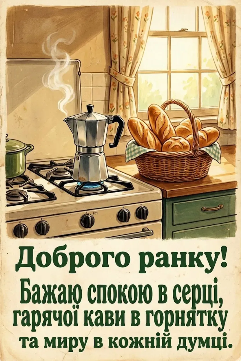 Вітання з добрим ранком: душевні листівки та картинки для гарного настрою