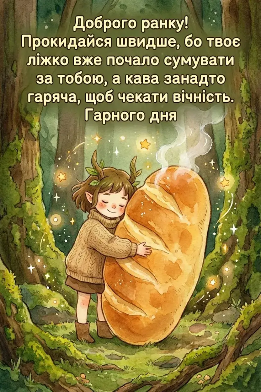 Вітання з добрим ранком: душевні листівки та картинки для гарного настрою
