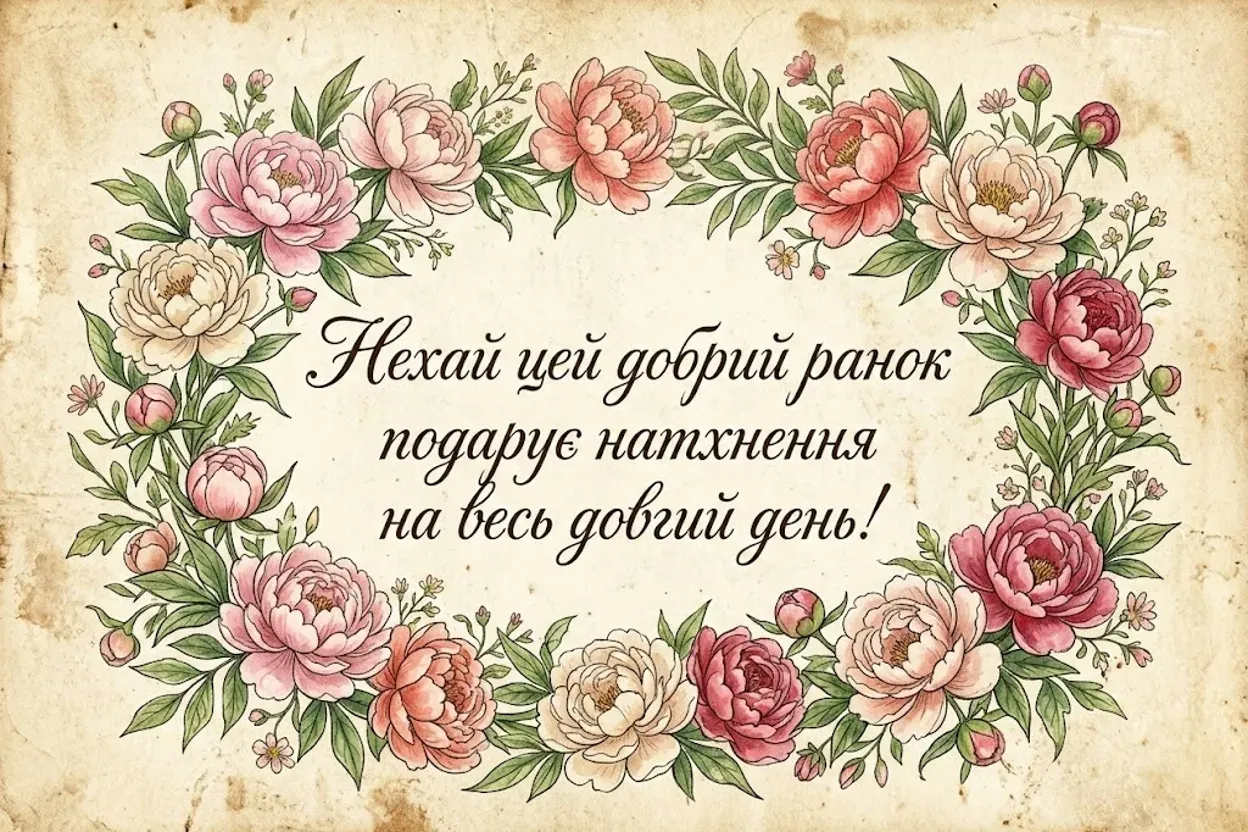 Гарне побажання доброго ранку: душевні листівки та теплі слова для особливого настрою
