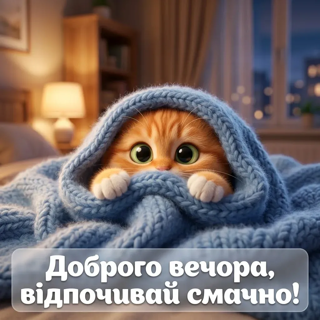 Доброго вечора в картинках: душевна добірка листівок для затишного настрою