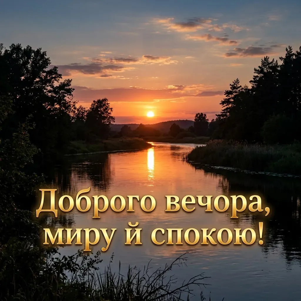 Доброго вечора в картинках: душевна добірка листівок для затишного настрою