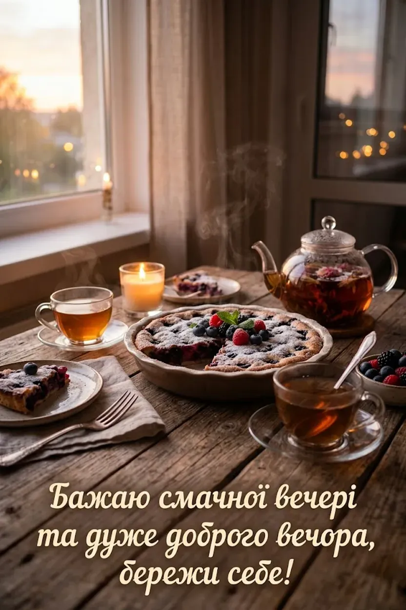 Доброго вечора в картинках: душевна добірка листівок для затишного настрою