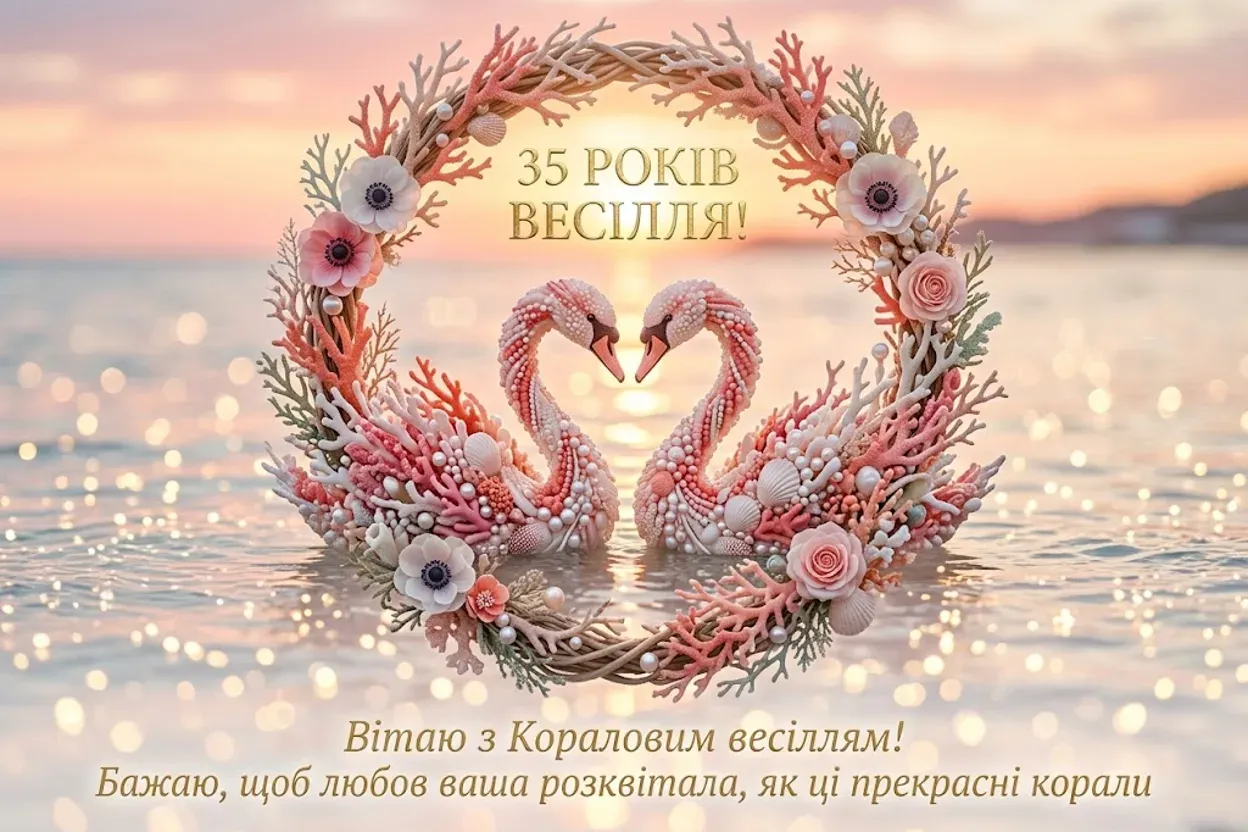 35 років спільного життя: привітання з кораловим ювілеєм для найрідніших