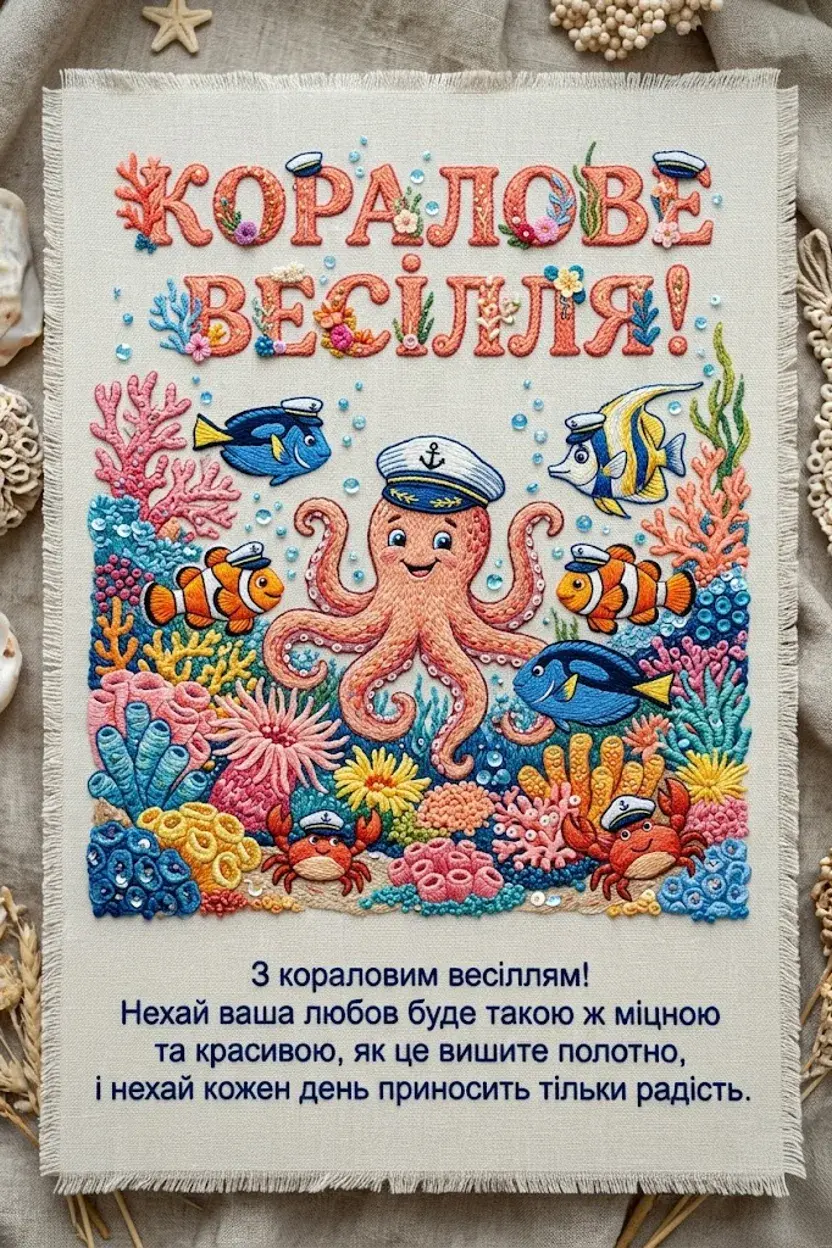 35 років спільного життя: привітання з кораловим ювілеєм для найрідніших