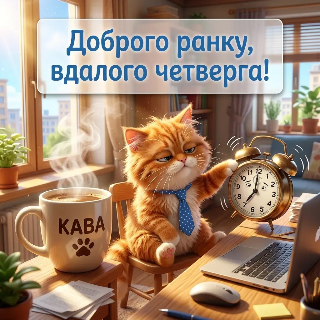 Вдалого четверга та доброго ранку: душевні листівки для гарного настрою