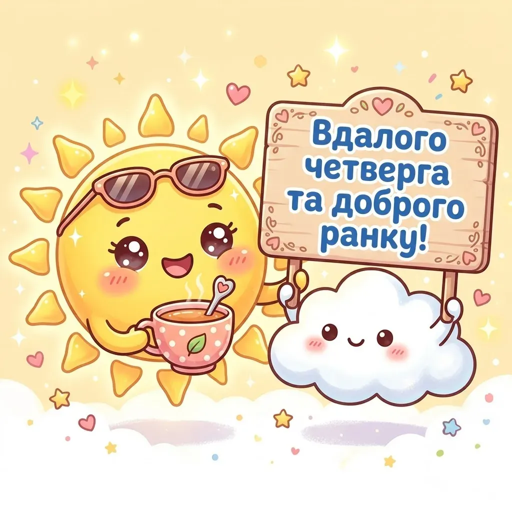 Вдалого четверга та доброго ранку: душевні листівки для гарного настрою