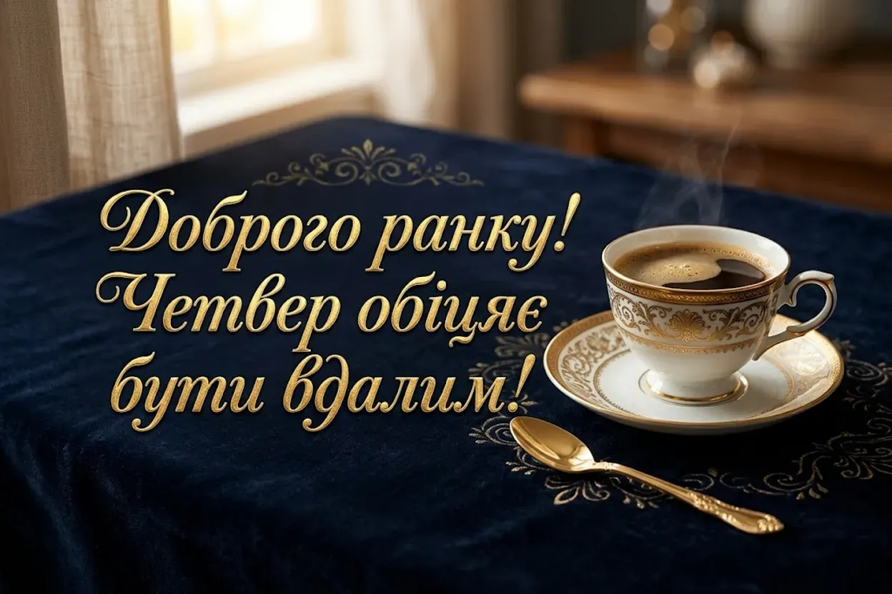 Вдалого четверга та доброго ранку: душевні листівки для гарного настрою