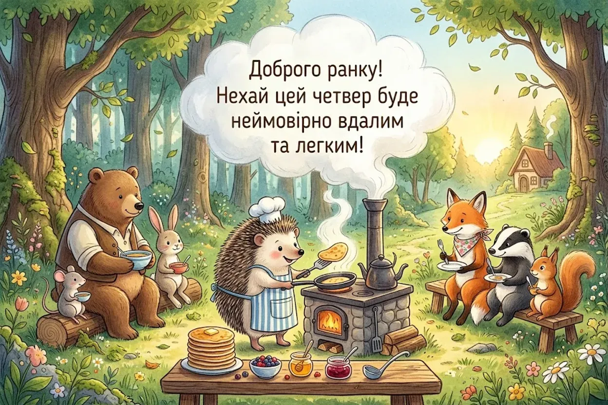 Вдалого четверга та доброго ранку: душевні листівки для гарного настрою