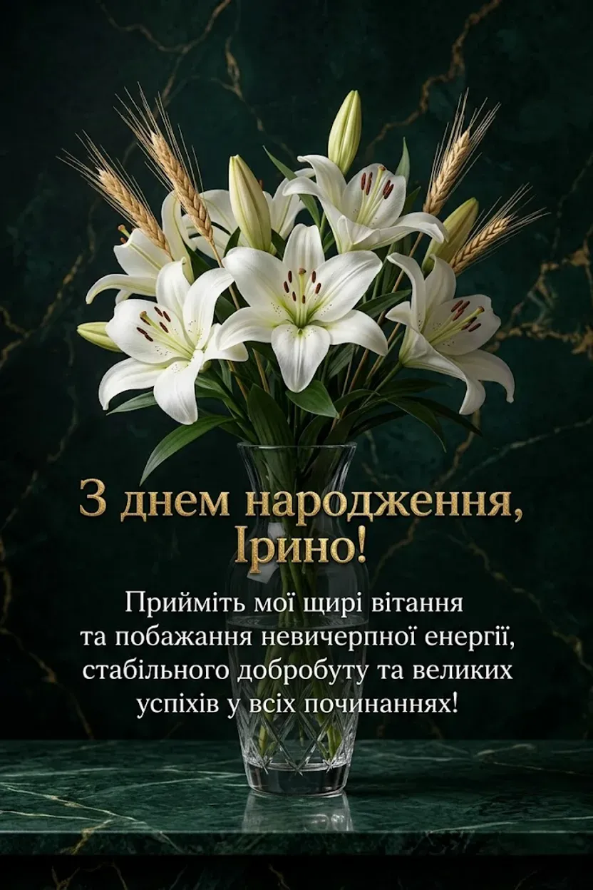 Особливі слова для Ірини: привітання, що дарують усмішку