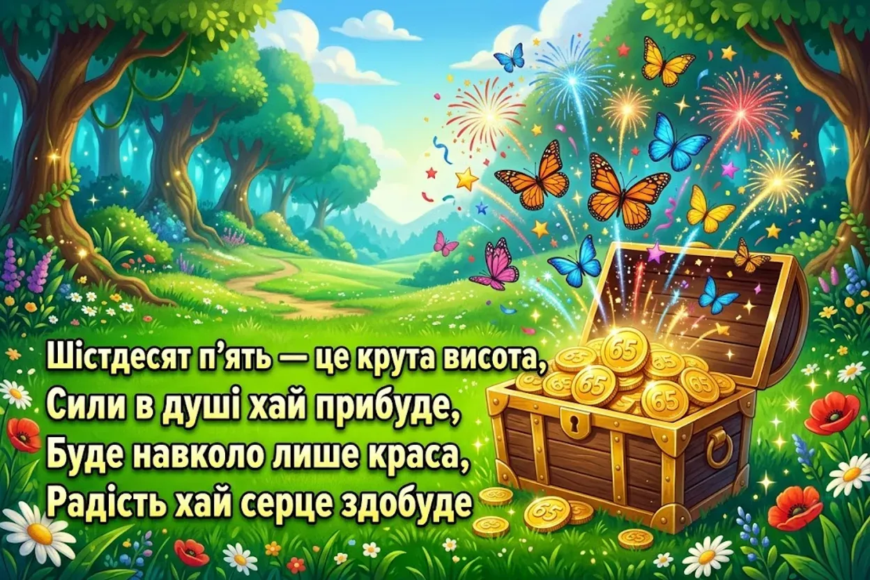 З днем народження 65 років: святкові привітання для чарівної ювілярки