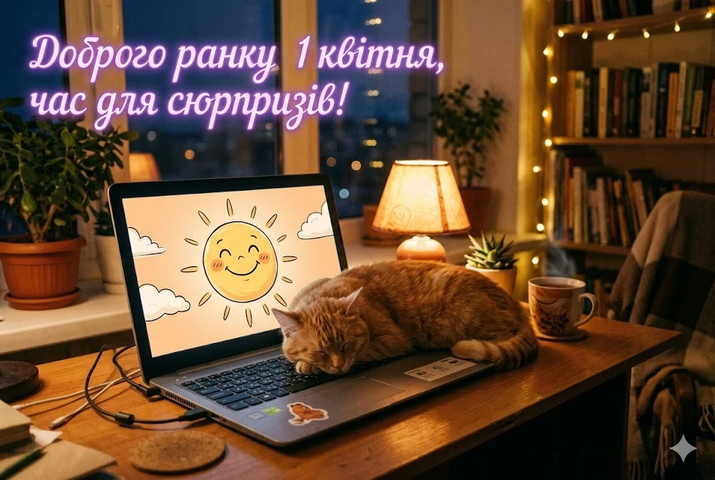Доброго ранку 1 квітня: прикольні картинки та найтепліші побажання до Дня сміху