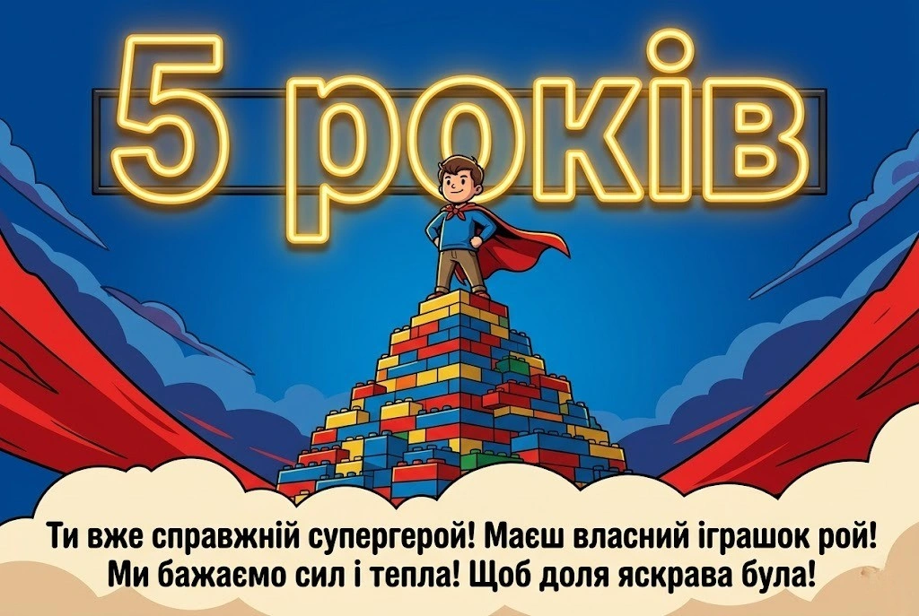 Що побажати дитині на 5 років: ідеї для листівок та святкових промов
