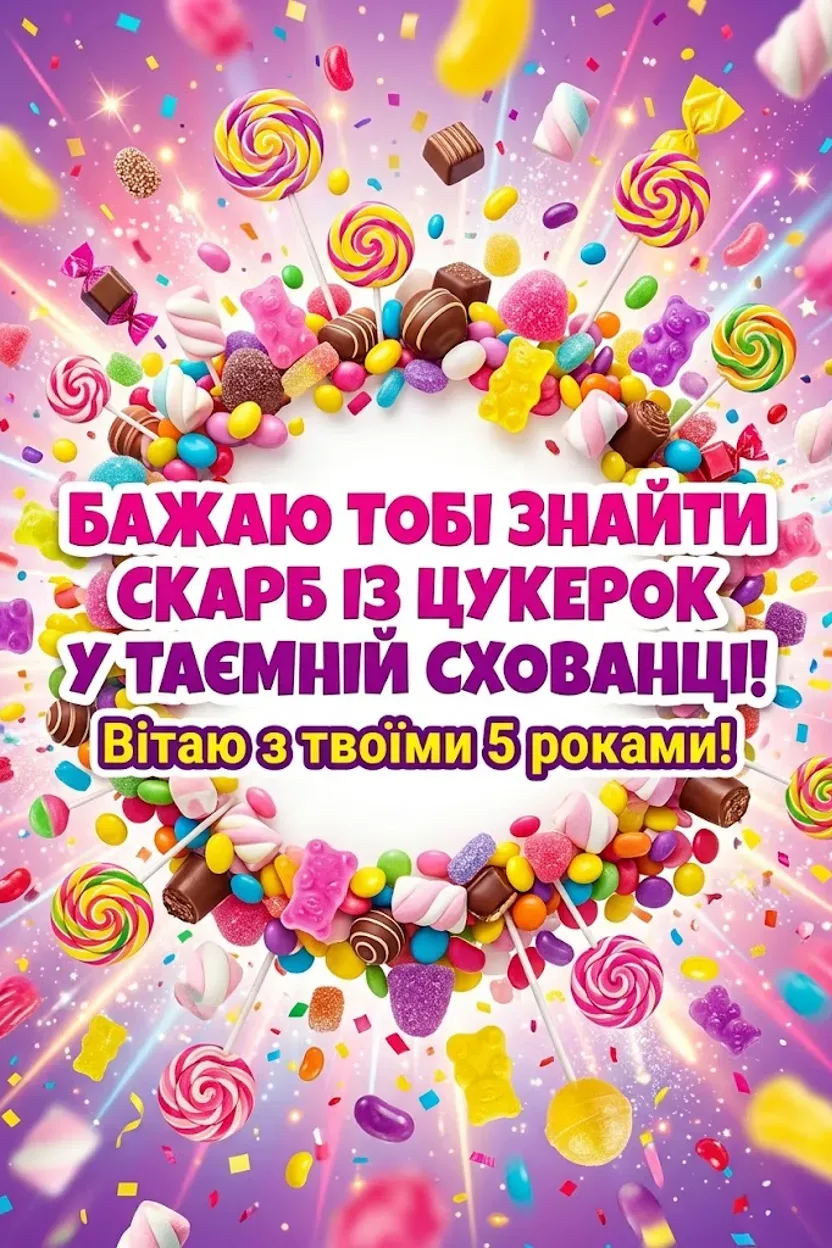 Що побажати дитині на 5 років: ідеї для листівок та святкових промов
